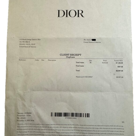 I'm Selling My Authentic Pre-Owned DIOR - Like New - Great Value! - Picture 4 of 4